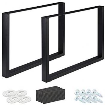 Patas de Mesa Set 100x72cm – Metal Negro para Escritorio y Mesita