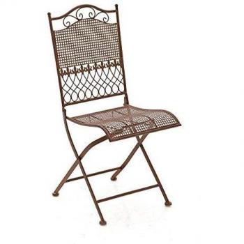 Silla Plegable Kiran Estilo Rústico Marrón Antiguo
