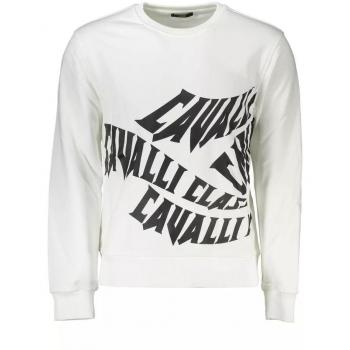 Cavalli Class White Sweatshirt for Men