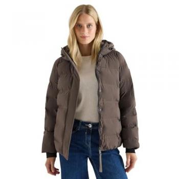 CECIL Steppjacke 44 Damen Mushroom Taupe Langarm Bundchen