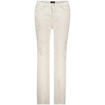 MONARI Jeans Damen Slim Fit 46 Creme