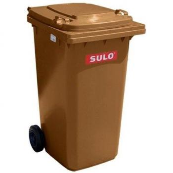 Lot de bac à ordures SULO 240L HDPE marron (1 carton de 5)