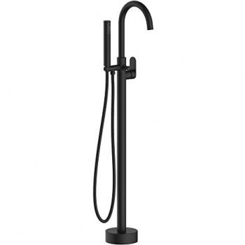 Colonne Charme Noire – Support de sol pour baignoire îlot (Essebagno)