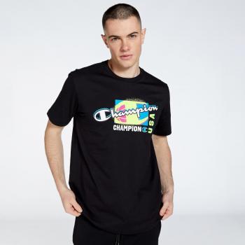 Crew‑Neck Noir Champion – T‑shirt Masculin