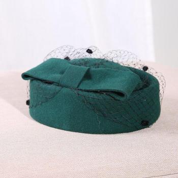 Chapeau Haut-de-Forme Rétro avec Détails en Dentelle