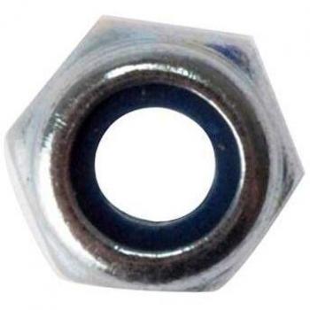 NYLON LOCKING NUT BZP M8 BAG 100