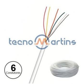 Manguera portero 6x0,20mm con funda blanca 100m