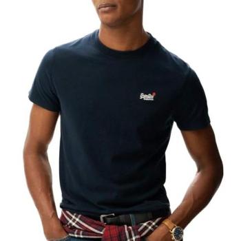 Superdry T‑shirt à Manches Courtes Essential – Embroidered Contrast – Navy – S
