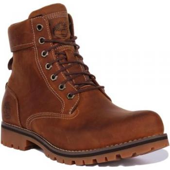 Bottes robustes Timberland mi-hautes pour homme en marron clair, Taille: 43.5