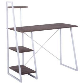 Scrivania multifunzionale 100x50x75 cm in legno contrastante