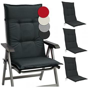 Set Relax 4 Cuscini per Sdraio – Imbottito Grigio Grafite