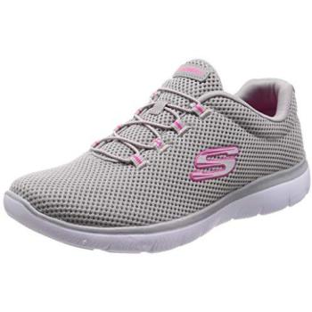 Zapatilla Skechers Summits Gris Rosa Caliente (Vegan)