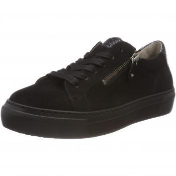 Gabor Schuhe Damen, Casual Derbys, (Schwarz/Argento), 39 EU