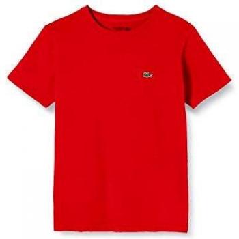 Red Lacoste Junior Athletic T‑Shirt