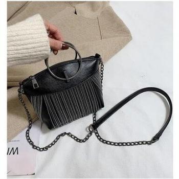 PU Soft Leather Tassel Handbag A18