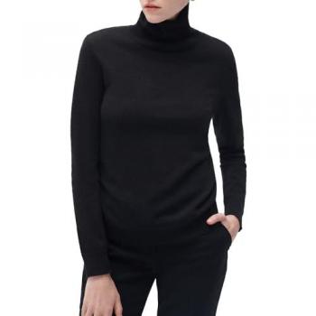 Pull femme cachemire noir modèle Dylan B