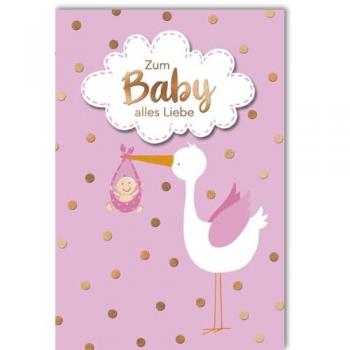 Alles Gute zur Geburt – Grußkarte für das Baby