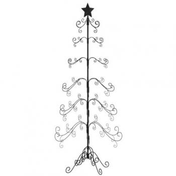 Arbre De Noël En Métal Pour Décoration Noir 215 Cm Vidaxl