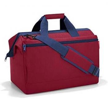 Sac de Voyage Allrounder L Pocket Dark Ruby avec Sangle Réglable et Poignée de Transport