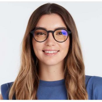 Chamberi Black Noir +1.00 Blue Light Blocking Glasses