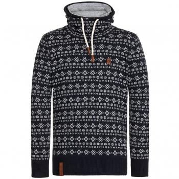 Naketano Herrenmode – Strick „Lass ma“ Fläschhof II Dunkelblau XL