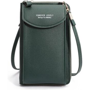 Solid Color Women's Leather Shoulder Bag with Wallet and Phone Holder