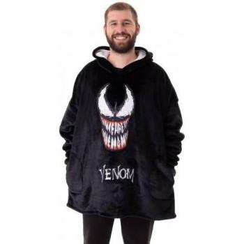 Men's Venom Black Logo Throw Hoodie – One Size