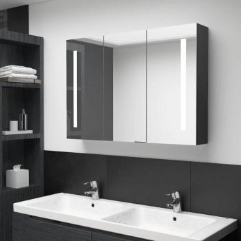 Specchio bagno armadio LED nero