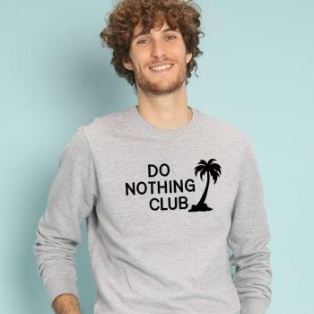 DO NOTHING CLUB Herren-Sweatshirt L in meliertem Grau
