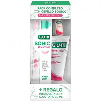 Gum Sonic Sensitive: Escova, Pasta e Enxaguante