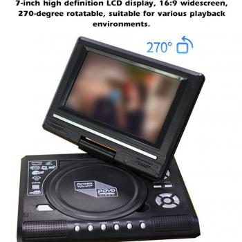 Écran 16:9 rotatif 270 lecteur multimédia portable