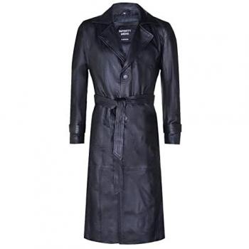 Men’s Appleton Black Nappa Trench, Size 2XL – Infinity Leather
