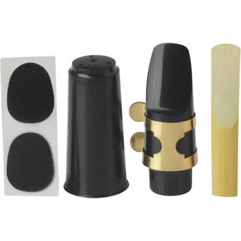 Ensemble embout saxophone multifonction : clip, capuchon clip, roseau + coussinet dentaire pour Alto/Tenor/Soprano