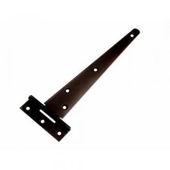 GATE SHED DOOR TEE HINGE 8 INCH BLACK