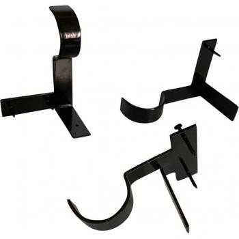 Single Hang Curtain Rod Holders Bracket
