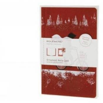 Moleskine Cycling Bear Ornament Card Large