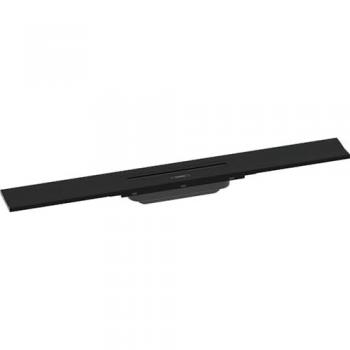 Hansgrohe RainDrain Flex Duschrinne 56050, 70 cm, Wandmontage, schwarz matt