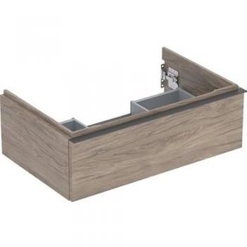 Geberit iCon Waschtisch-Unterschrank 75 cm, Nussbaum Hickory, 1 Schublade, Griff Lava matt