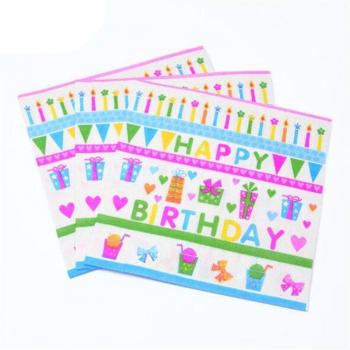 Baby Shower Cartoon Print Disposable Napkins