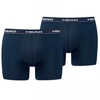 Head Boxer Microfibre, Lot de 2, Bleu (Navy 321), Taille L