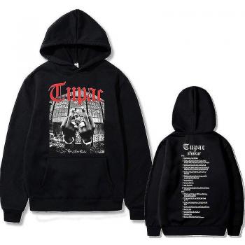 Ropa de Gran Tamaño Tupac 2pac Capucha