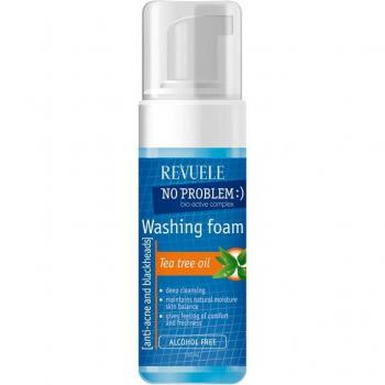 Revuele No Problem Schiuma Detergente Anti-Acne e Punti Neri con Olio di Tea Tree 150 ml
