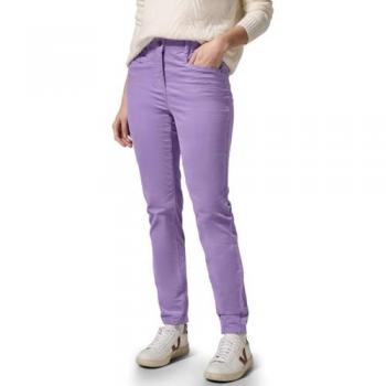 Cecil Cotton Stretch Lila Hose, Damen, Größe 31, Länge 28, unifarben