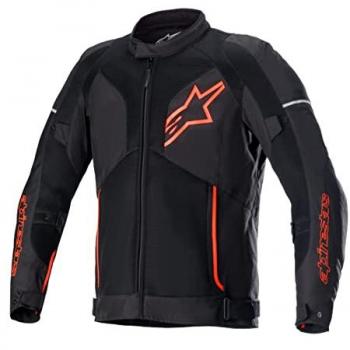 Alpinestars Chaqueta Viper V3 Air Textil para Motocicleta Verano con Ventilación 3D en Negro-Rojo