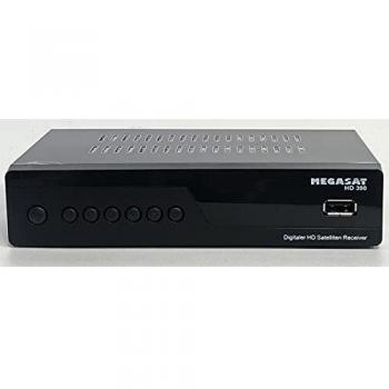 HDTV Digital SAT Receiver MEGASAT HD 390 DVB-S2 1080p USB SCART HDMI Kabel Schwa