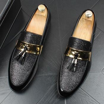 Tassel Leather Oxford Loafers for Men