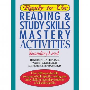 Ready-to-Use Reading & Study Skills Mastery Activities: Secondary Level
