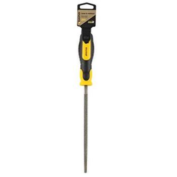 Rhino Lime ronde à métaux 200 mm – Manche en bois et plastique