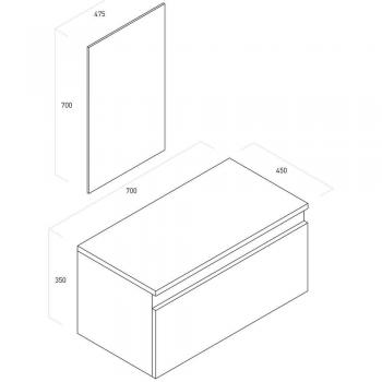 Mobile Bagno Ibiza 11 – Bianco Opaco Laccato TFT