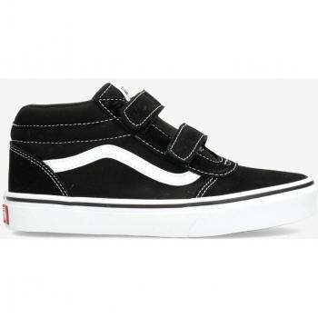 Vans YT Ward Mid enfant noir lacez synthétique plat